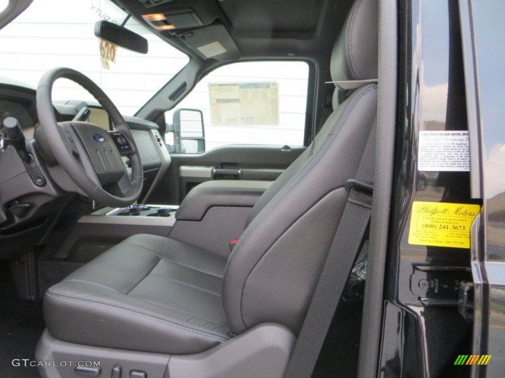 2014 Ford F350 Super Duty Lariat Crew Cab 4x4 Dually Front Seat Photo #85165505