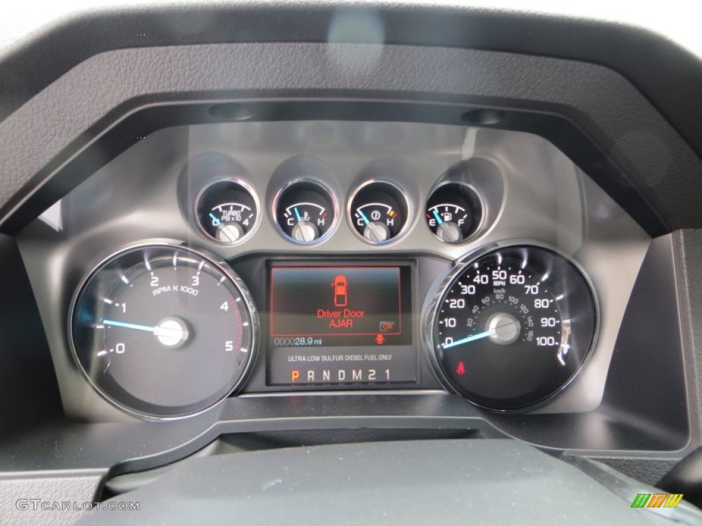 2014 Ford F350 Super Duty Lariat Crew Cab 4x4 Dually Gauges Photo #85165591
