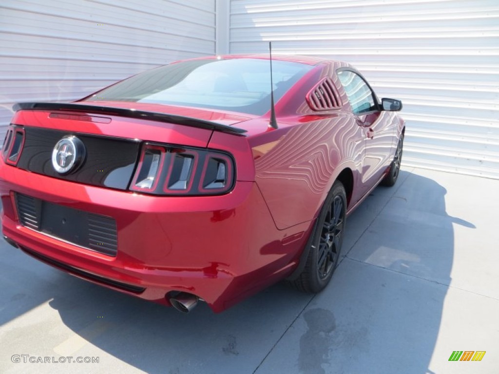 2014 Mustang V6 Coupe - Ruby Red / Charcoal Black photo #4