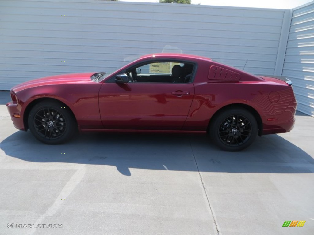 2014 Mustang V6 Coupe - Ruby Red / Charcoal Black photo #7