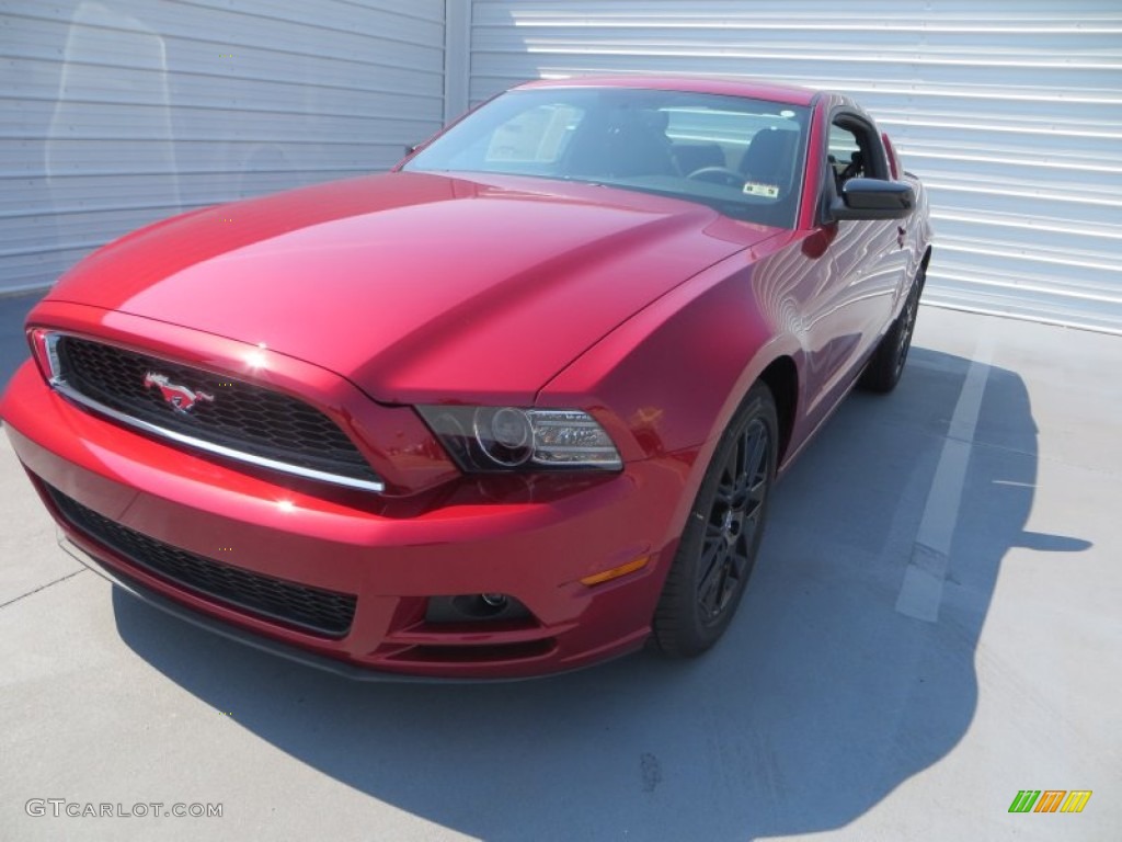 2014 Mustang V6 Coupe - Ruby Red / Charcoal Black photo #8