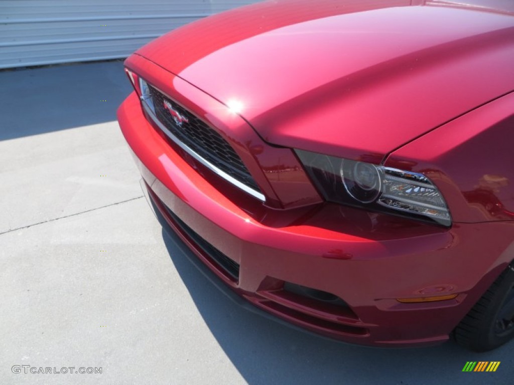 2014 Mustang V6 Coupe - Ruby Red / Charcoal Black photo #11