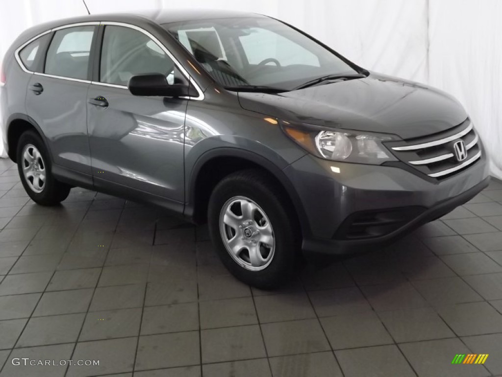 2013 CR-V LX - Polished Metal Metallic / Gray photo #1