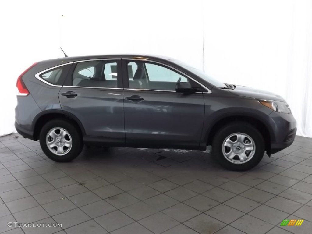 2013 CR-V LX - Polished Metal Metallic / Gray photo #5