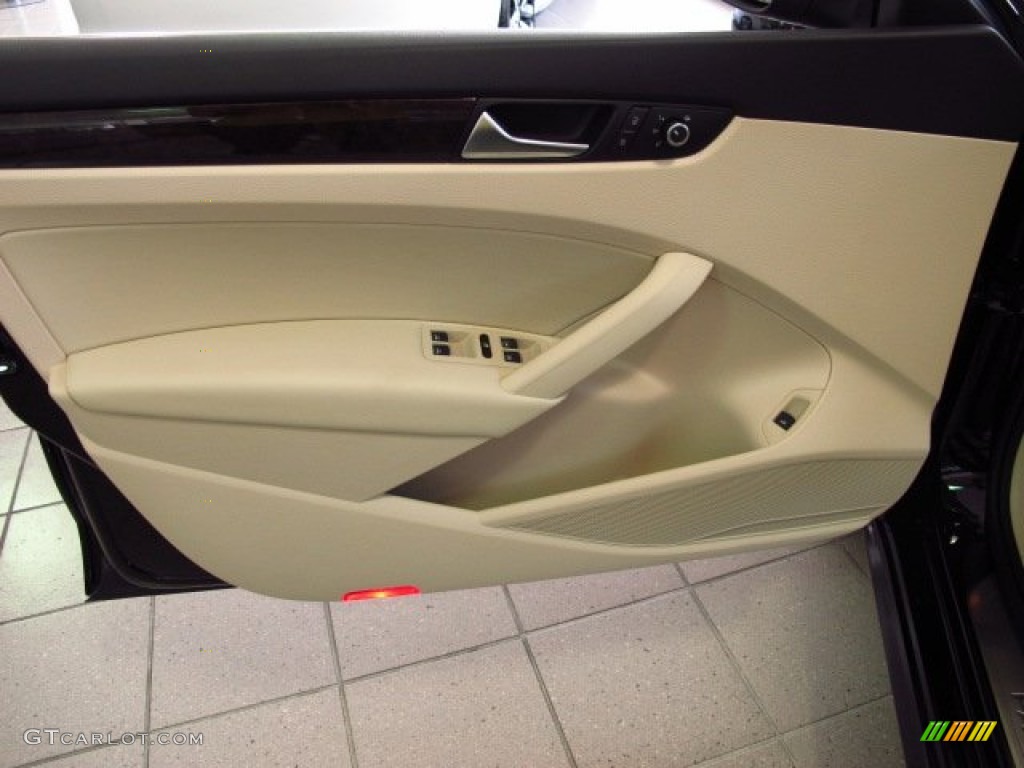 2014 Volkswagen Passat TDI SEL Premium Cornsilk Beige Door Panel Photo #85167833