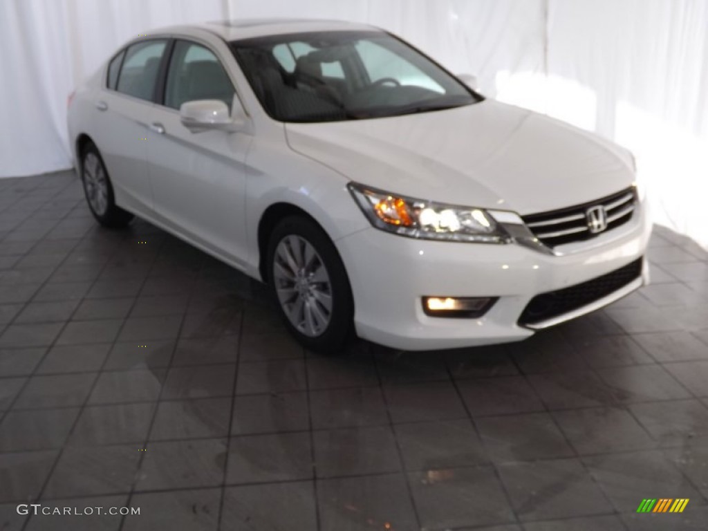 2013 Accord Touring Sedan - White Orchid Pearl / Ivory photo #1