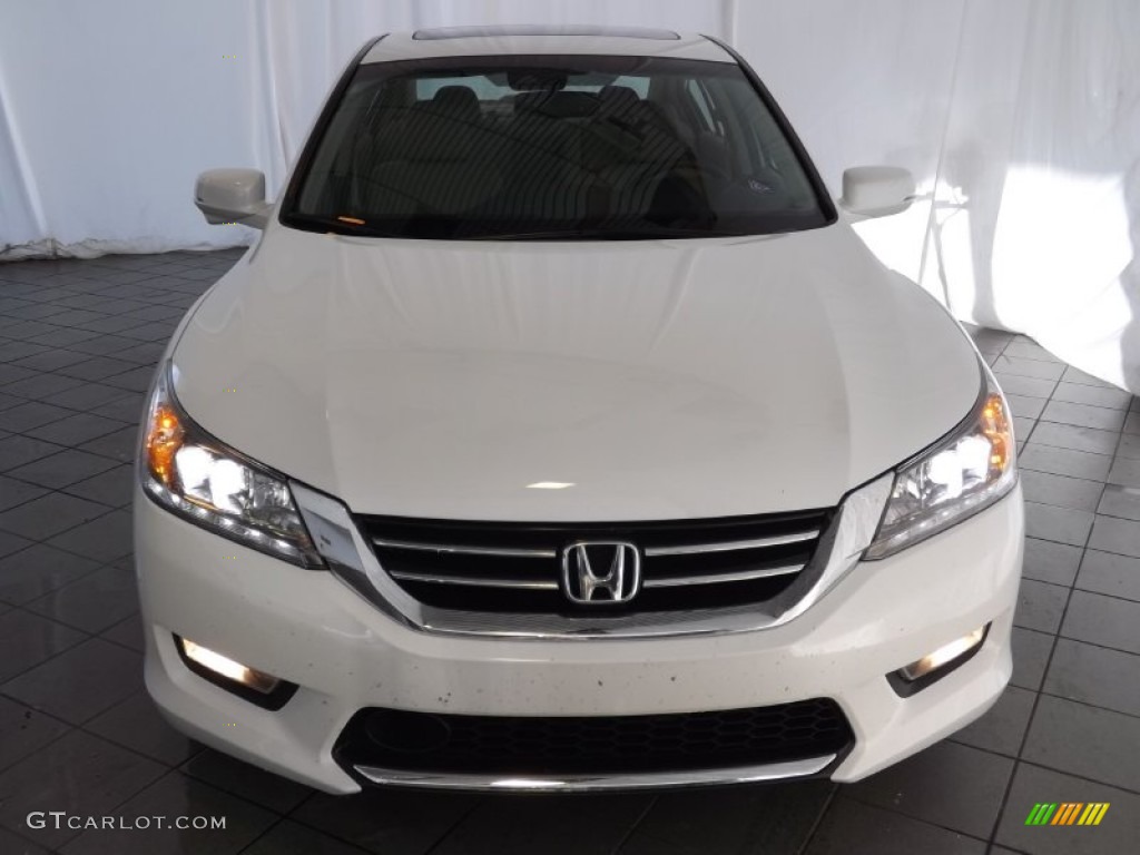 2013 Accord Touring Sedan - White Orchid Pearl / Ivory photo #2