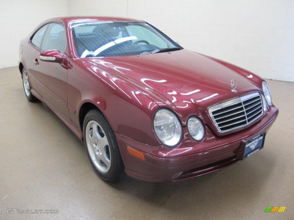 2002 CLK 430 Coupe - Bordeaux Red Metallic / Oyster photo #1