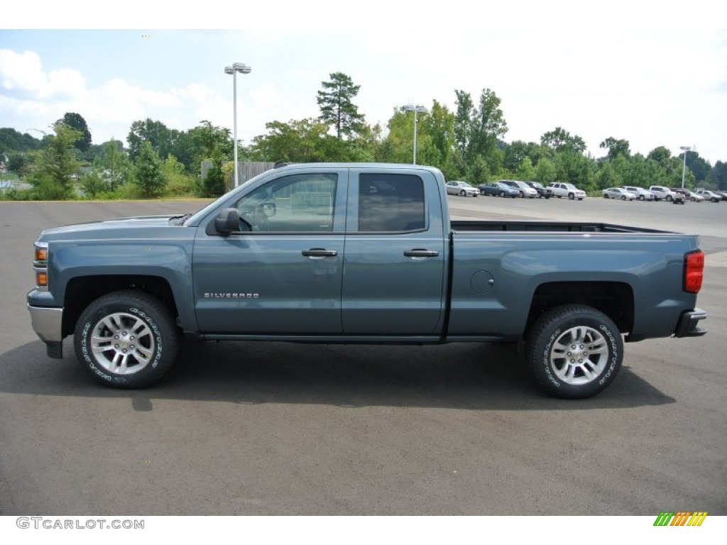 Blue Granite Metallic 2014 Chevrolet Silverado 1500 LT Double Cab Exterior Photo #85168769