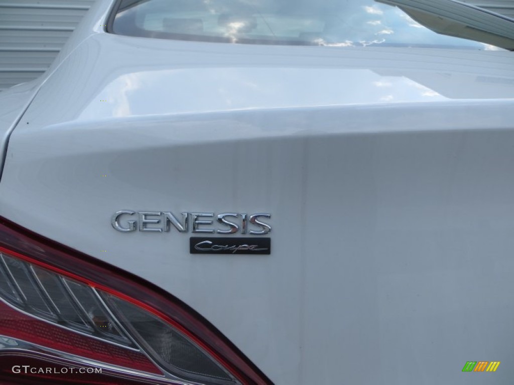 2013 Genesis Coupe 3.8 Grand Touring - White Satin Pearl / Tan Leather photo #6