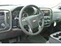 Jet Black 2014 Chevrolet Silverado 1500 LT Double Cab Steering Wheel