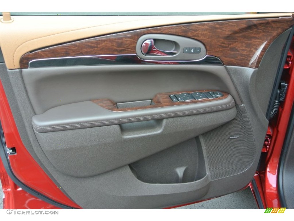 2014 Enclave Leather AWD - Crystal Red Tintcoat / Cocaccino photo #8