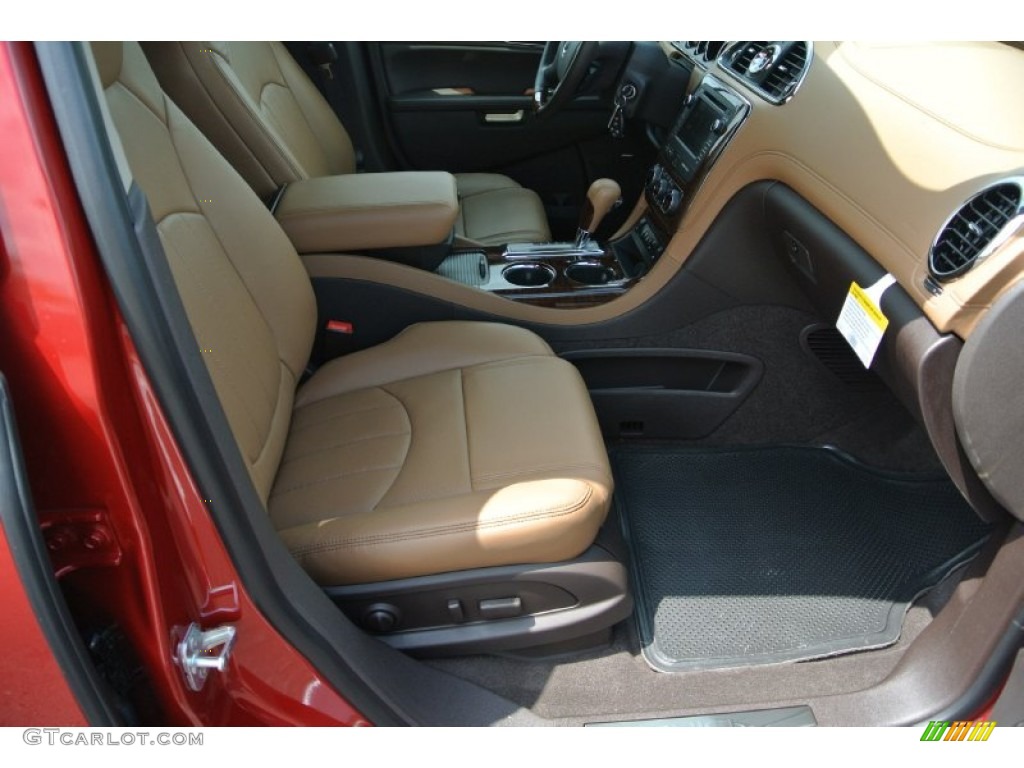 2014 Enclave Leather AWD - Crystal Red Tintcoat / Cocaccino photo #19