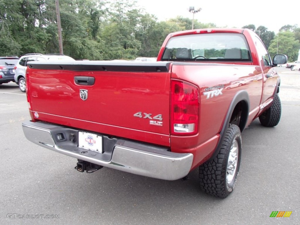 2006 Ram 2500 SLT Regular Cab 4x4 - Flame Red / Medium Slate Gray photo #7