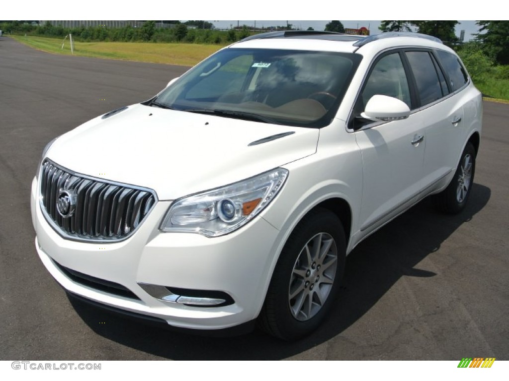 2014 Enclave Leather AWD - White Opal / Cocoa photo #2