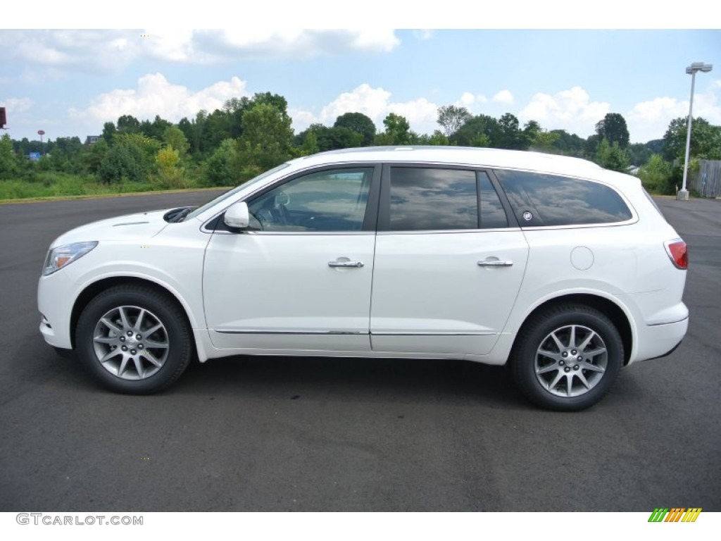 2014 Enclave Leather AWD - White Opal / Cocoa photo #3