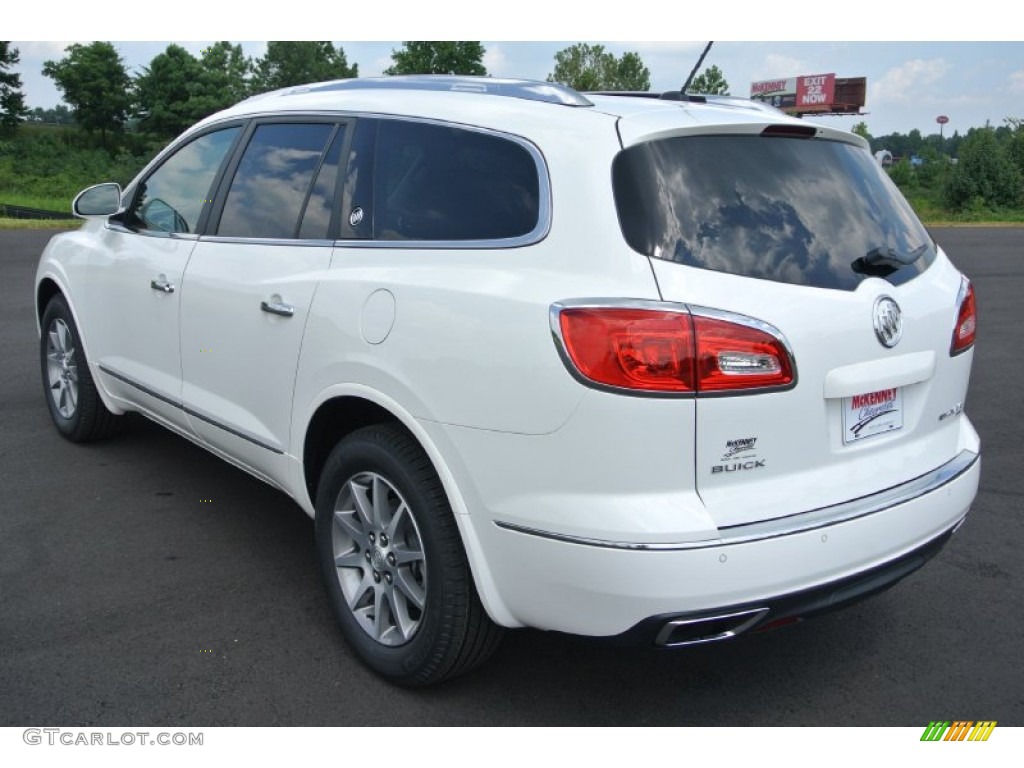 2014 Enclave Leather AWD - White Opal / Cocoa photo #4