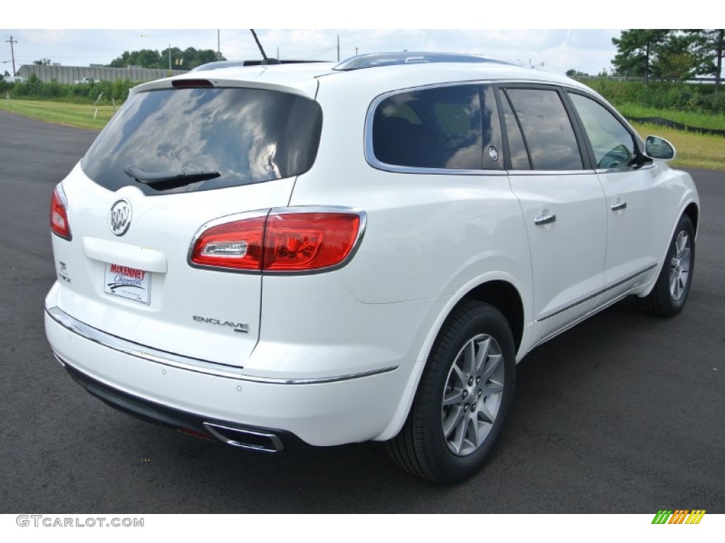 2014 Enclave Leather AWD - White Opal / Cocoa photo #5