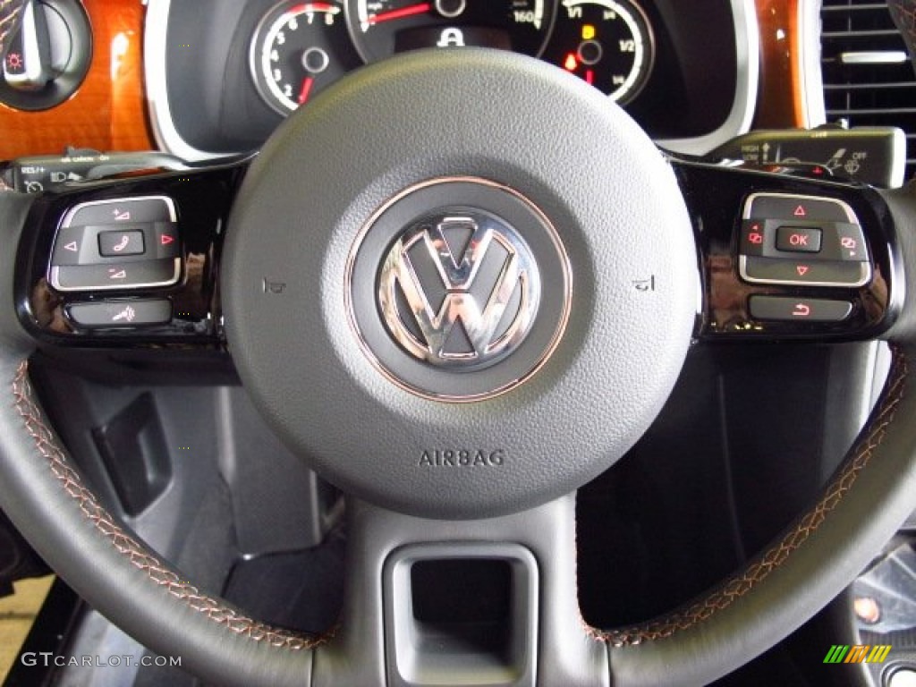 2013 Volkswagen Beetle Turbo Fender Edition Cheyenne Black Fender Edition Steering Wheel Photo #85170092