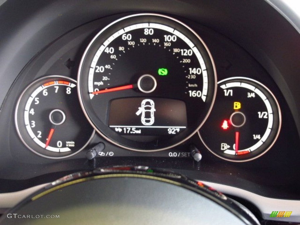 2013 Volkswagen Beetle Turbo Fender Edition Gauges Photo #85170215