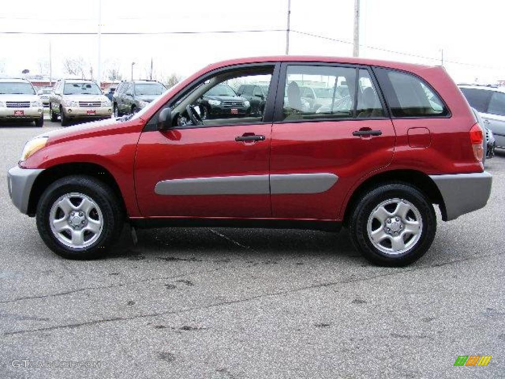 2003 RAV4 4WD - Impulse Red / Taupe photo #6