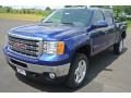 2014 Heritage Blue Metallic GMC Sierra 2500HD SLT Crew Cab 4x4  photo #2