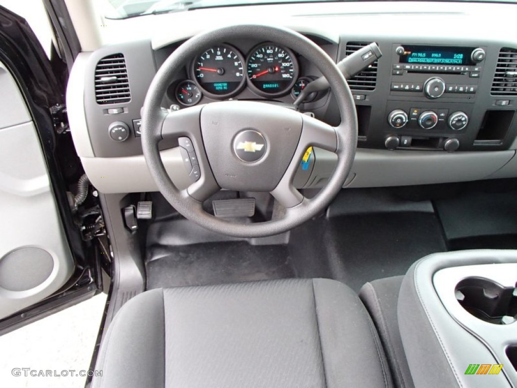 2012 Silverado 1500 Work Truck Extended Cab - Black / Dark Titanium photo #15