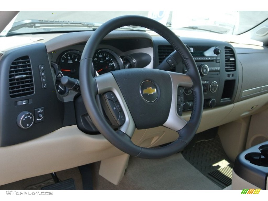2013 Silverado 1500 LT Crew Cab - Fairway Metallic / Light Cashmere/Dark Cashmere photo #21