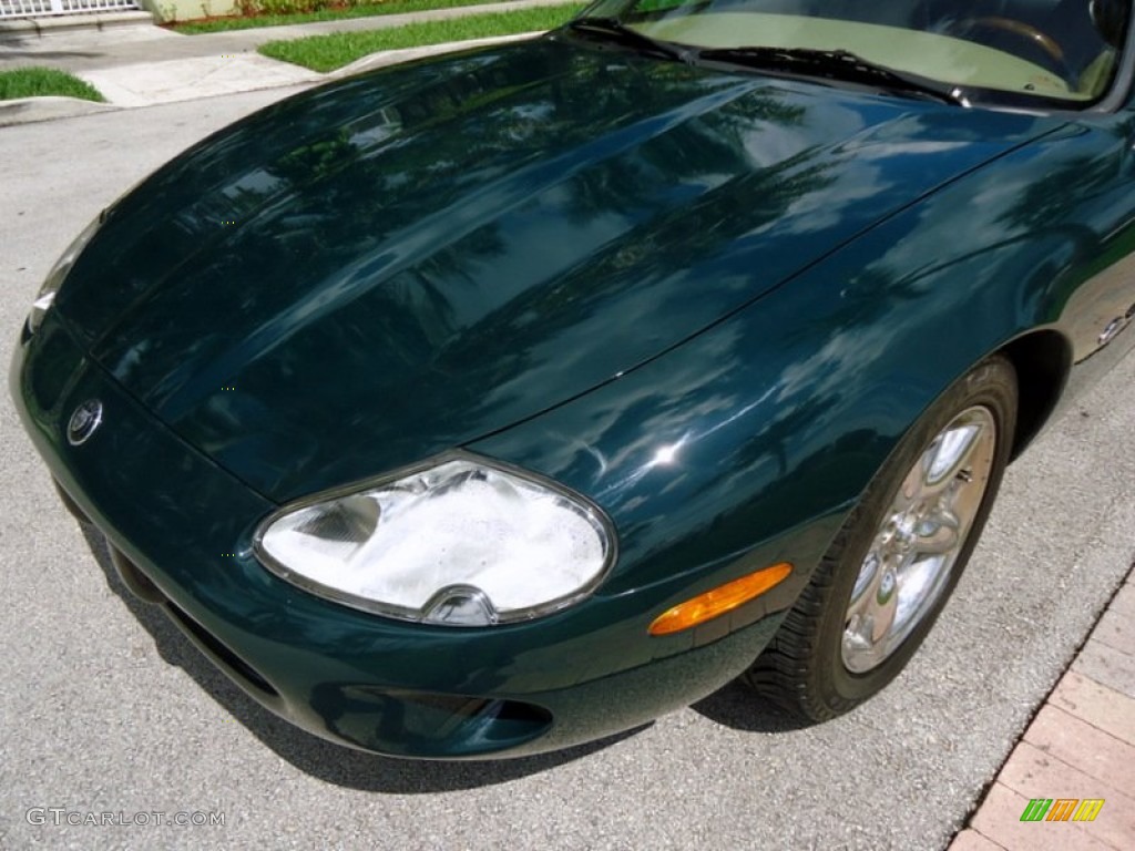 1997 XK XK8 Coupe - British Racing Green / Cashmere photo #30