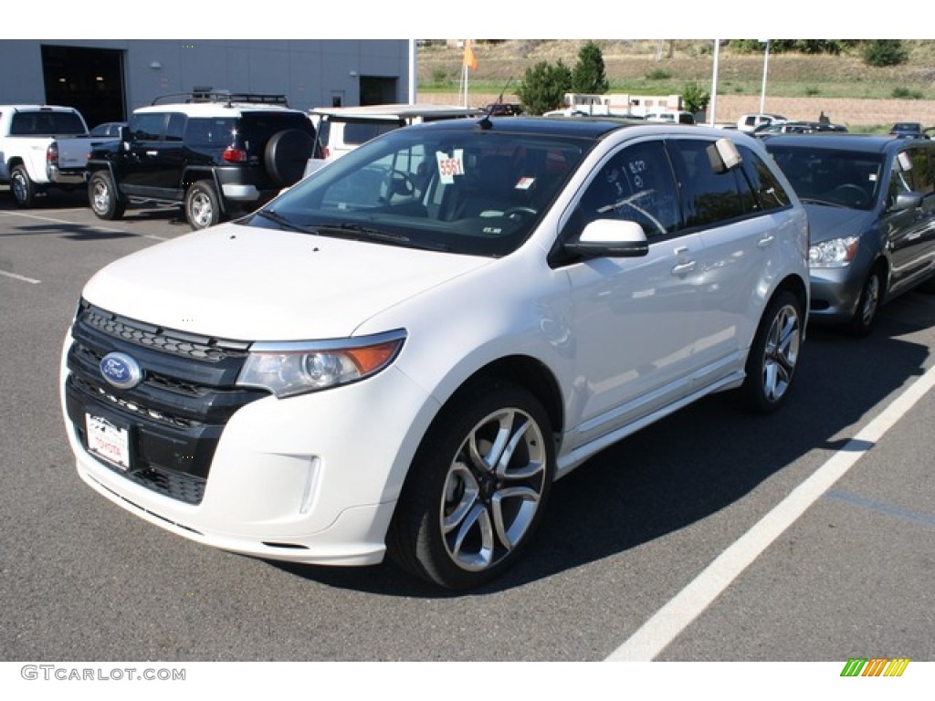 2012 Edge Sport AWD - White Platinum Metallic Tri-Coat / Charcoal Black/Silver Smoke Metallic photo #4