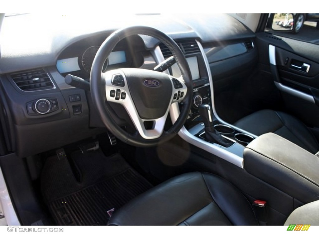 Charcoal Black/Silver Smoke Metallic Interior 2012 Ford Edge Sport AWD Photo #85173726