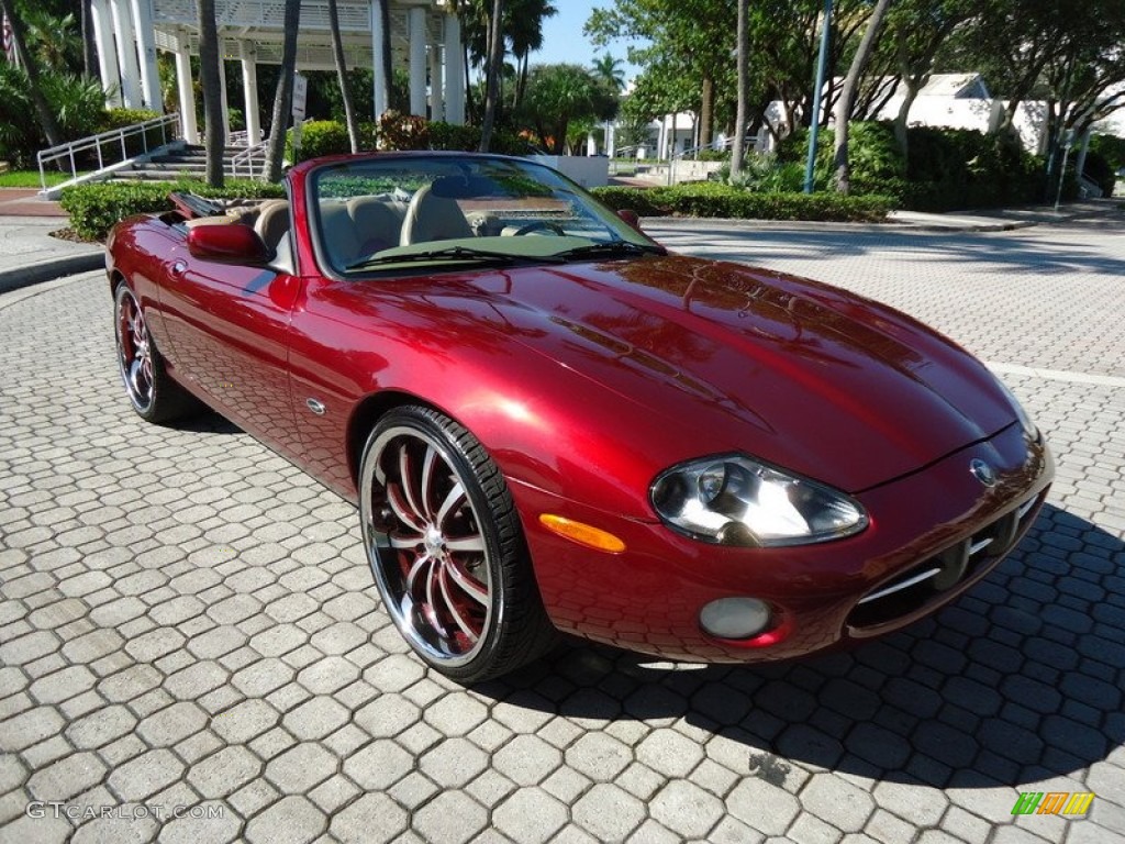 Carnival Red Pearl Metallic 1997 Jaguar XK XK8 Convertible Exterior Photo #85174307