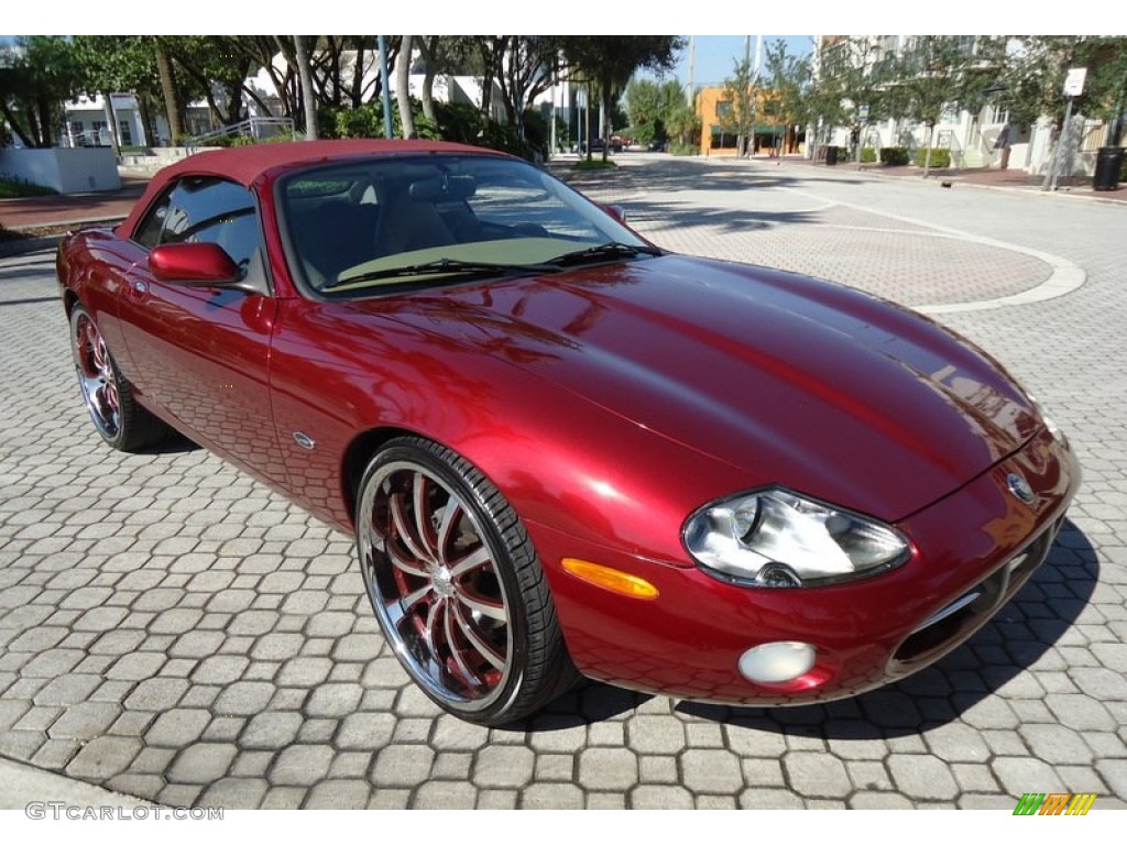 Carnival Red Pearl Metallic 1997 Jaguar XK XK8 Convertible Exterior Photo #85174769