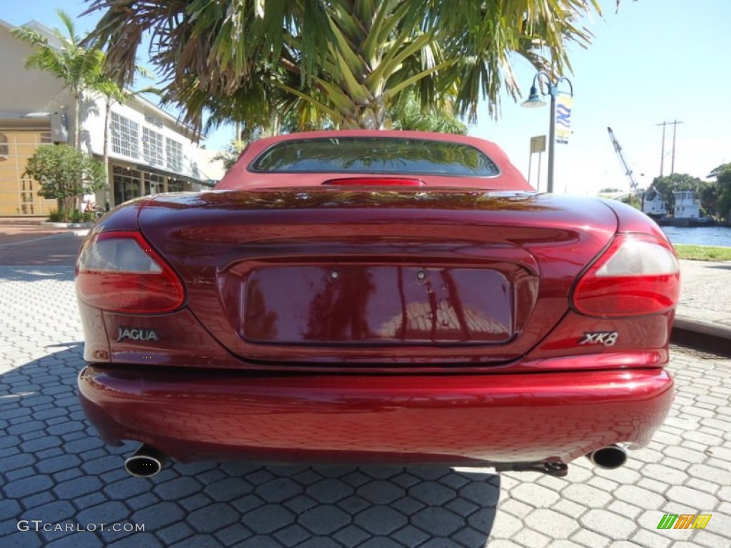 1997 XK XK8 Convertible - Carnival Red Pearl Metallic / Cashmere photo #44