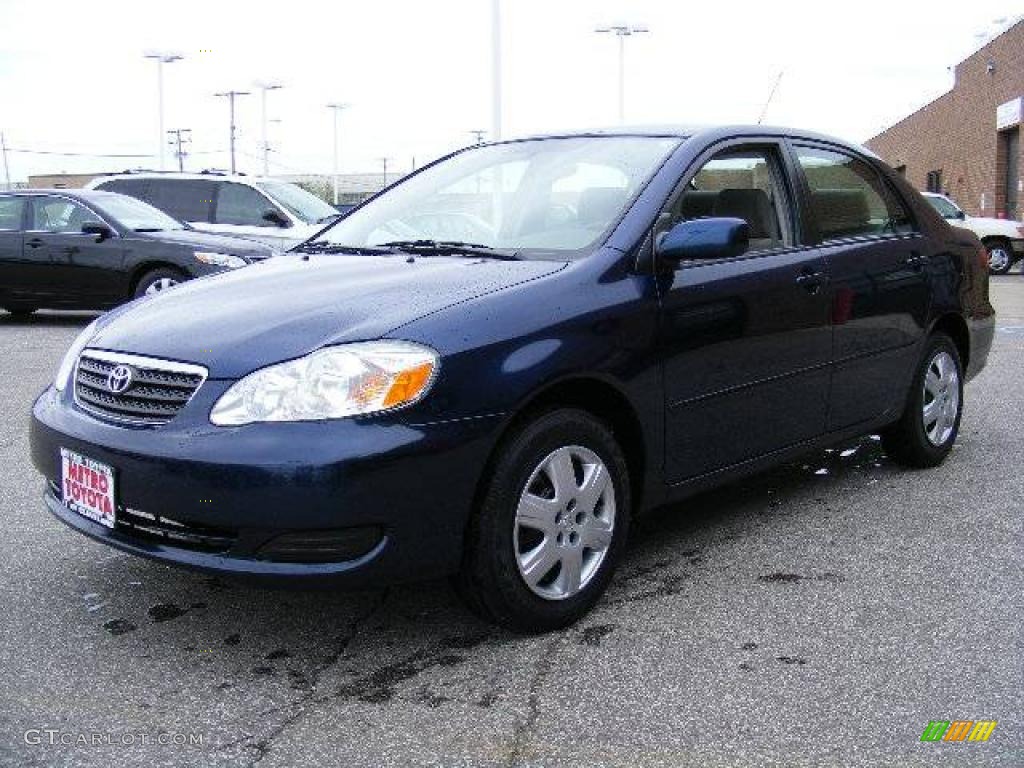 2006 Corolla LE - Indigo Ink Pearl / Stone photo #7