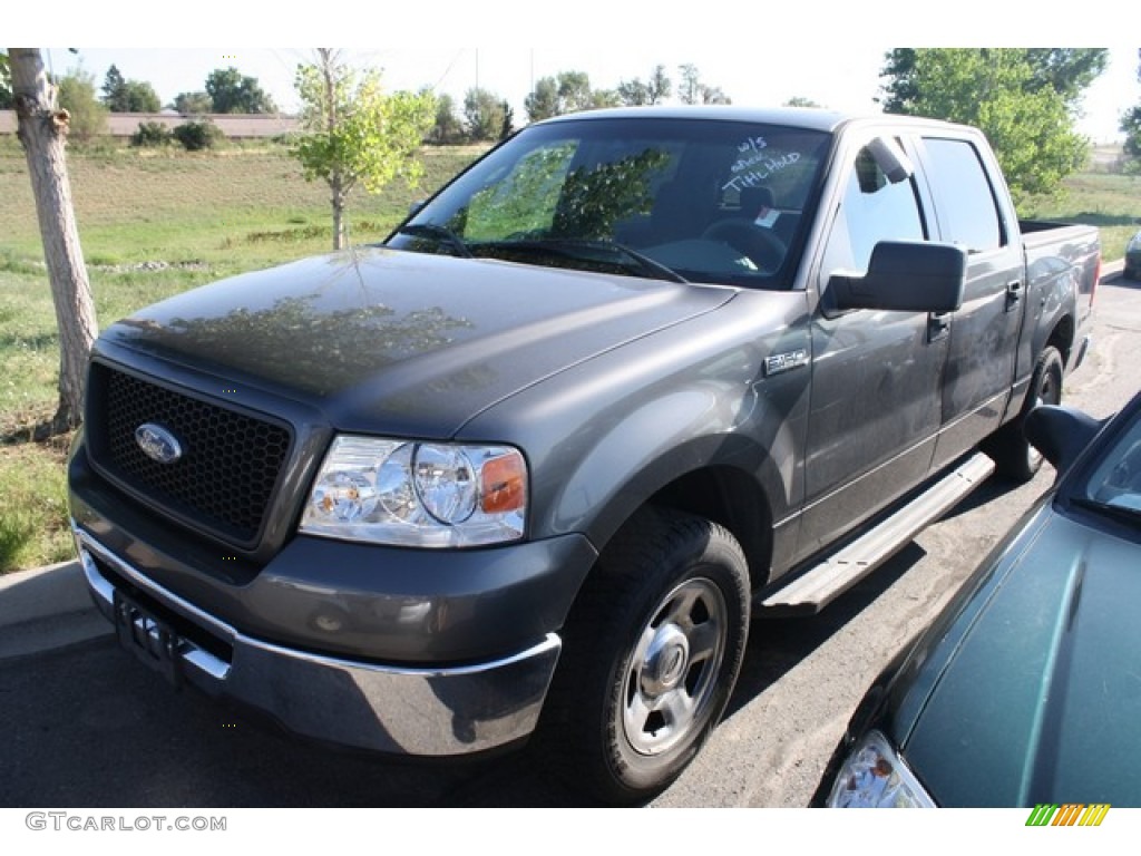 2006 F150 XLT SuperCrew - Dark Shadow Grey Metallic / Medium/Dark Flint photo #4