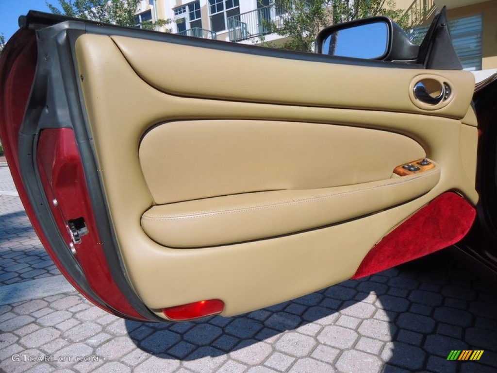 1997 Jaguar XK XK8 Convertible Cashmere Door Panel Photo #85175135