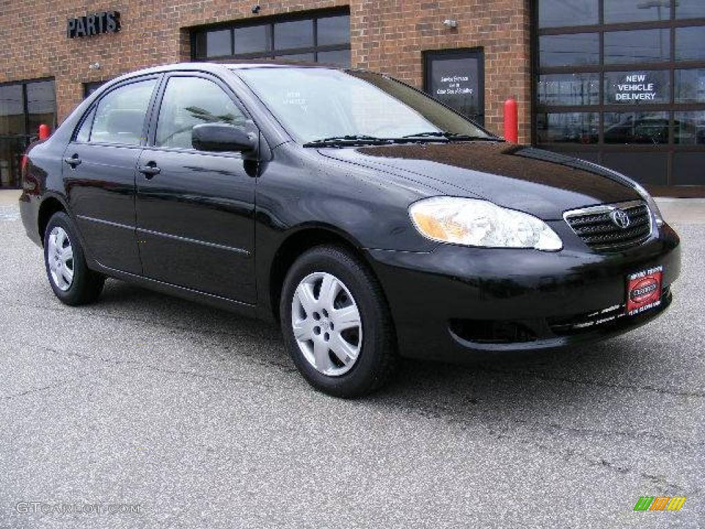 2006 Corolla LE - Black Sand Pearl / Beige photo #1