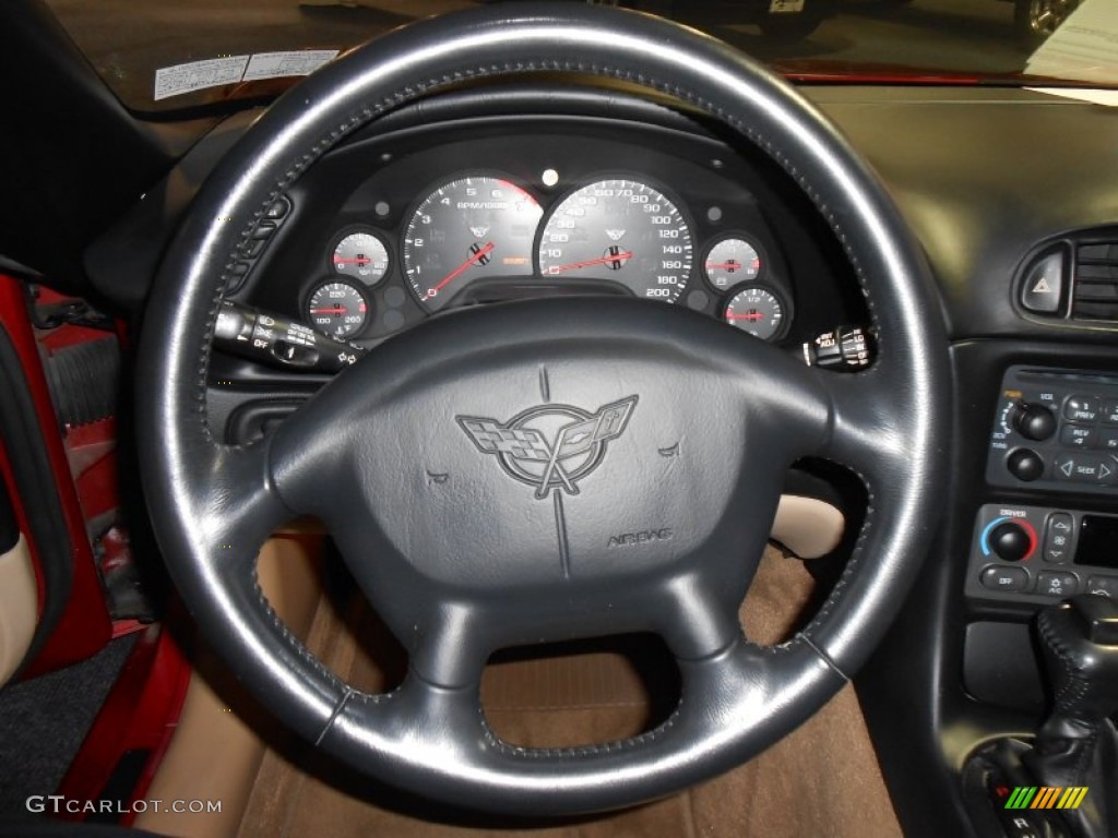 2004 Chevrolet Corvette Convertible Light Oak Steering Wheel Photo #85176149