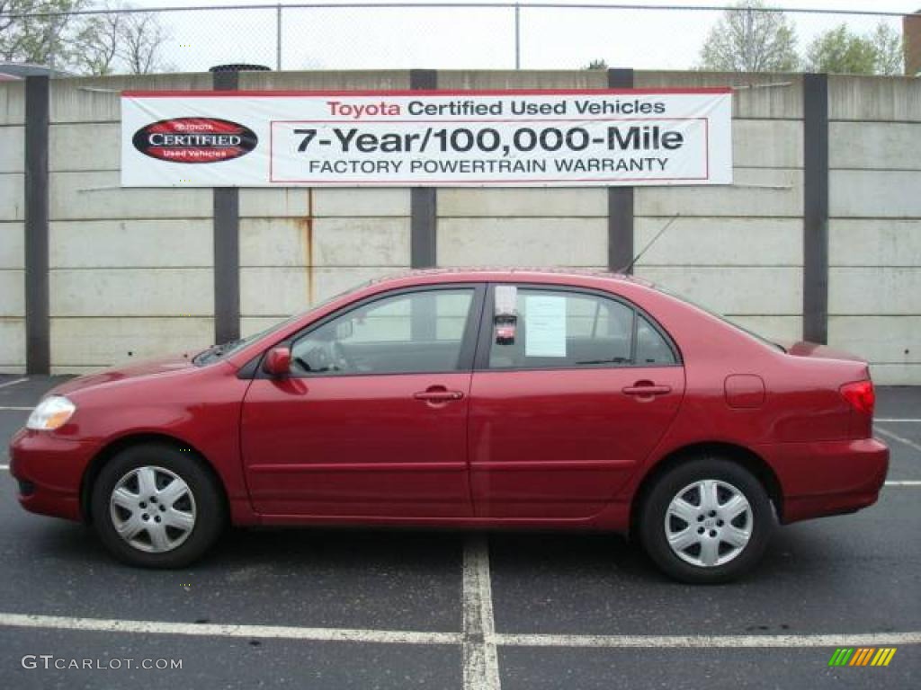 2006 Corolla LE - Impulse Red Pearl / Beige photo #1