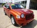 2010 Sunburst Orange Pearl Jeep Compass Sport 4x4  photo #8