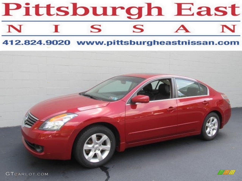 2009 Altima 2.5 SL - Red Brick Metallic / Charcoal photo #1