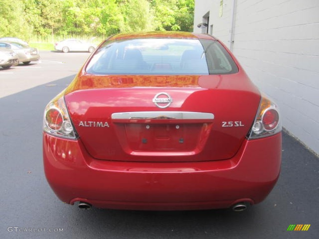 2009 Altima 2.5 SL - Red Brick Metallic / Charcoal photo #4
