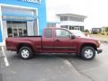 2007 Deep Ruby Red Metallic Chevrolet Colorado LT Extended Cab  photo #2