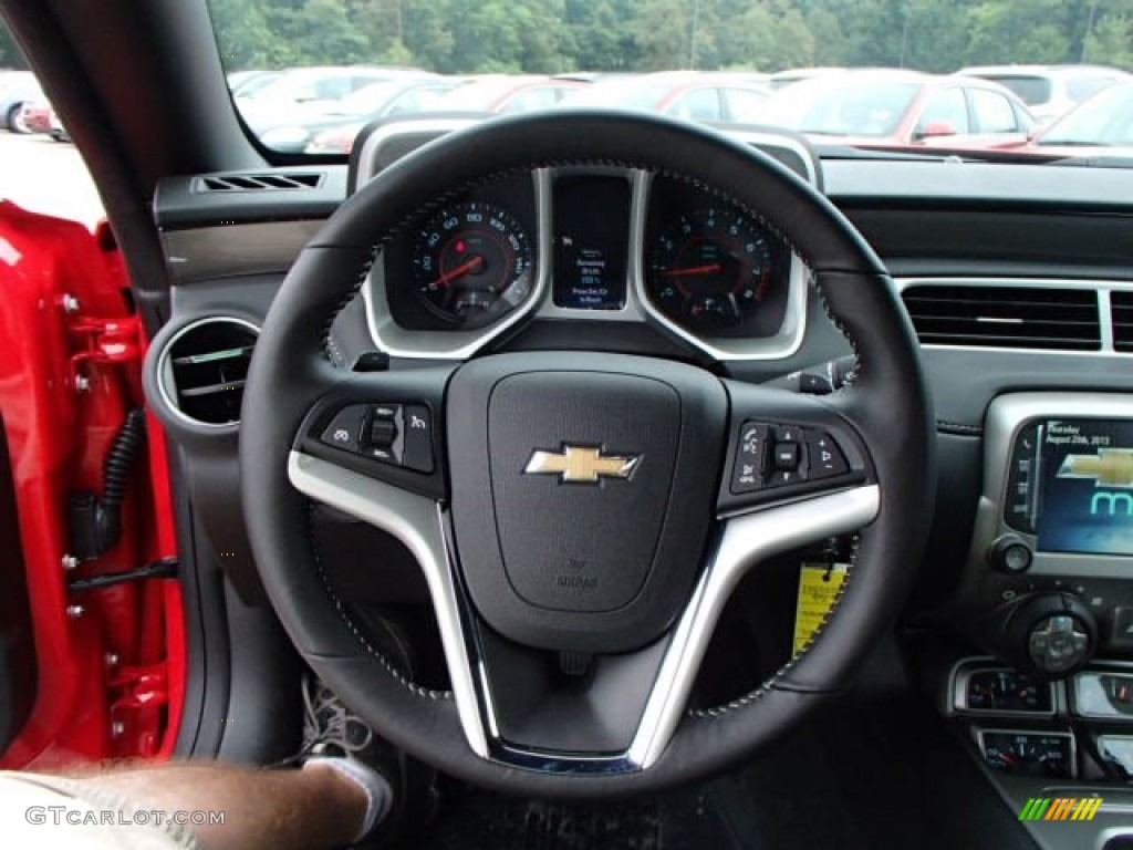 2014 Chevrolet Camaro LT/RS Convertible Black Steering Wheel Photo #85182467