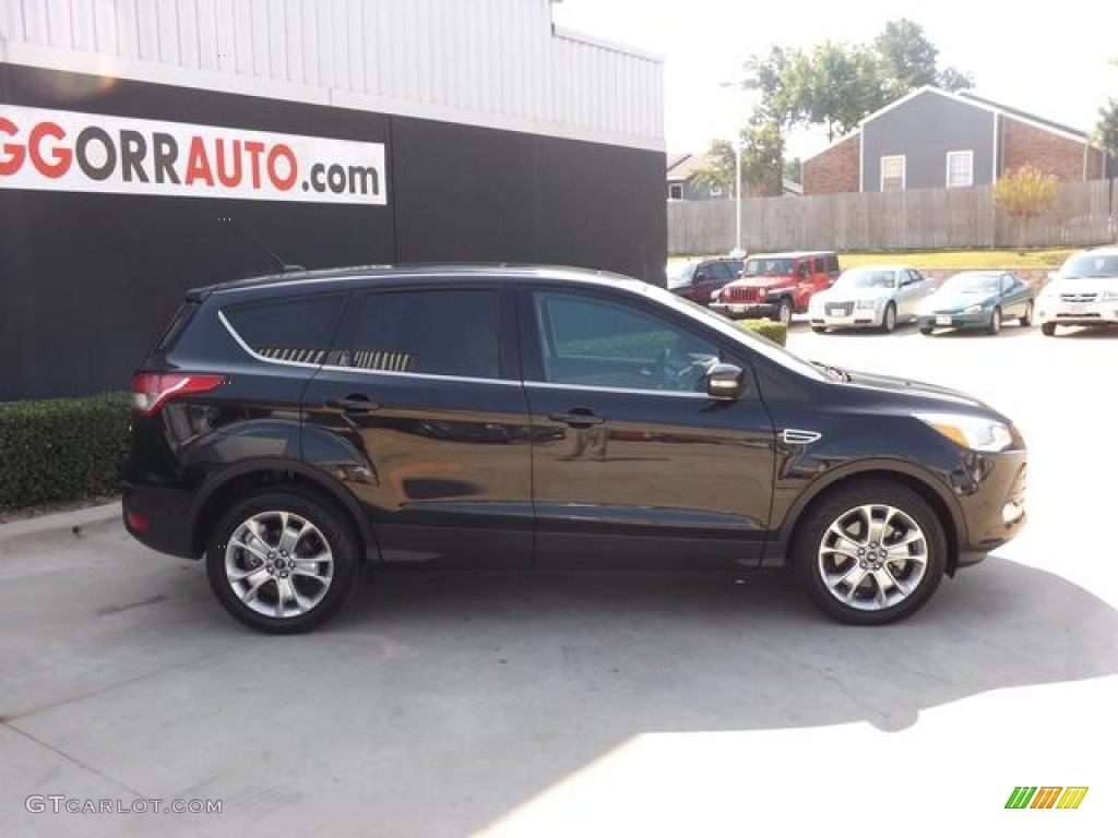 2013 Escape SEL 2.0L EcoBoost - Tuxedo Black Metallic / Medium Light Stone photo #5