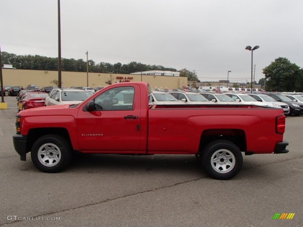 2014 Silverado 1500 WT Regular Cab - Victory Red / Jet Black/Dark Ash photo #5