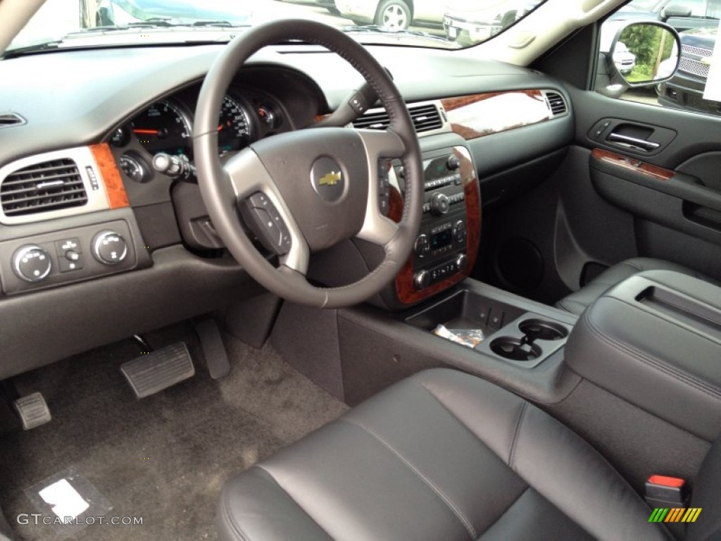 Ebony Interior 2014 Chevrolet Tahoe LT 4x4 Photo #85185353