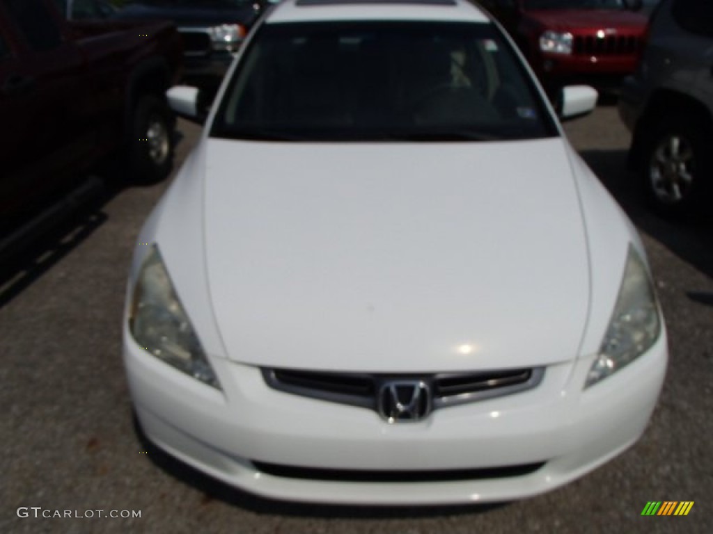2003 Accord EX V6 Sedan - Taffeta White / Ivory photo #2