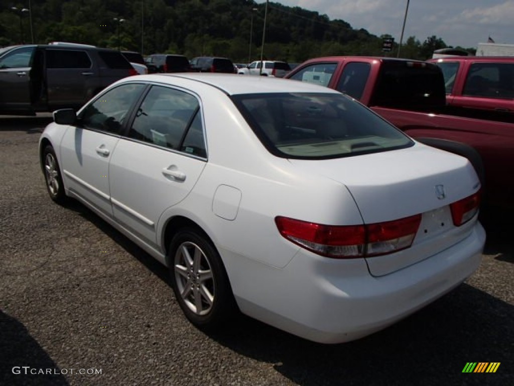 2003 Accord EX V6 Sedan - Taffeta White / Ivory photo #4